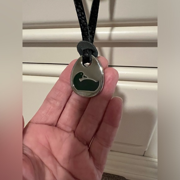 Dooney & Bourke Green Duck Purse Tag Charm - Picture 1 of 6